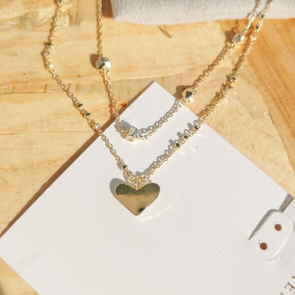 NEW Kendra Scott Ari Heart Necklace Gold - Picture 2 of 3
